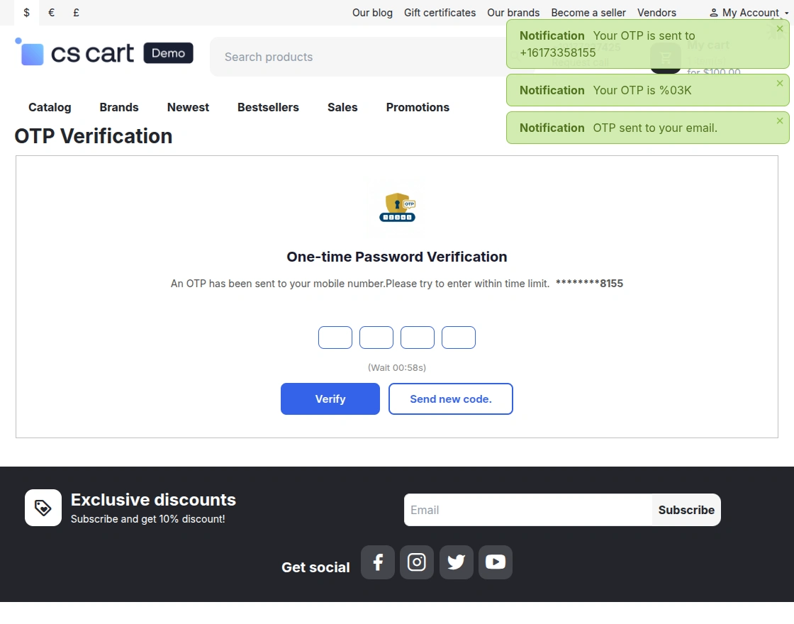 cs-cart-otp-verification-during-guest-checkout
