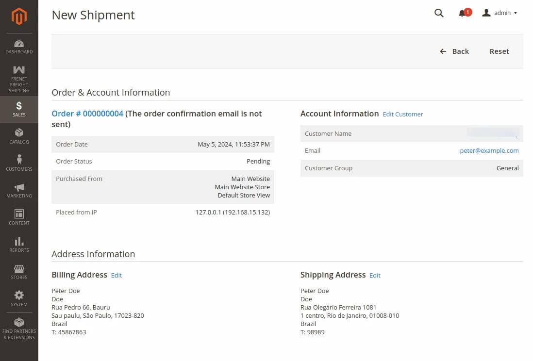 magento2-Frenet-Freight-shipment