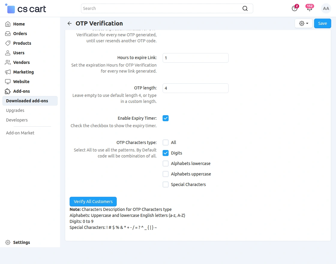 otp-verification-setting
