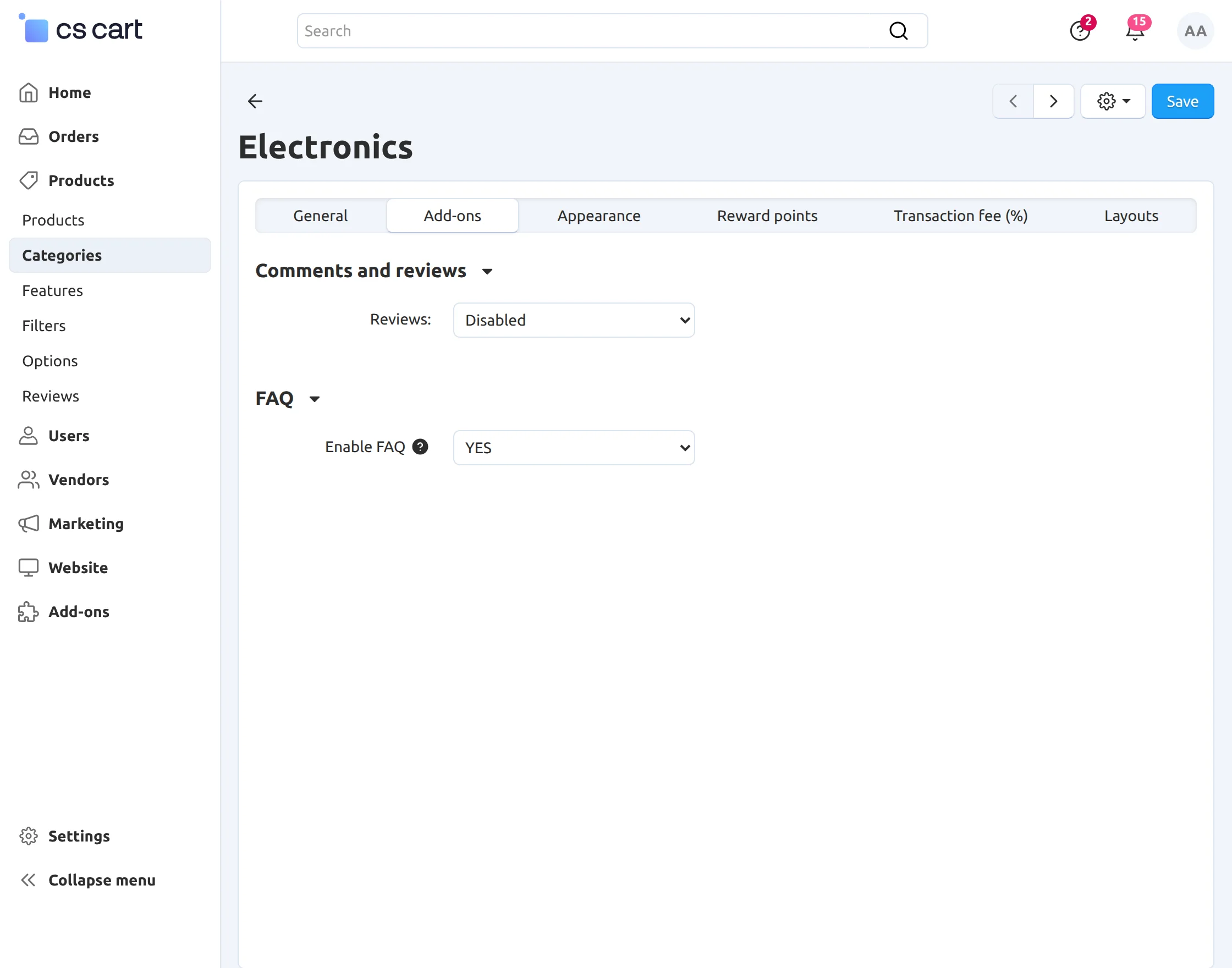 categorysetting