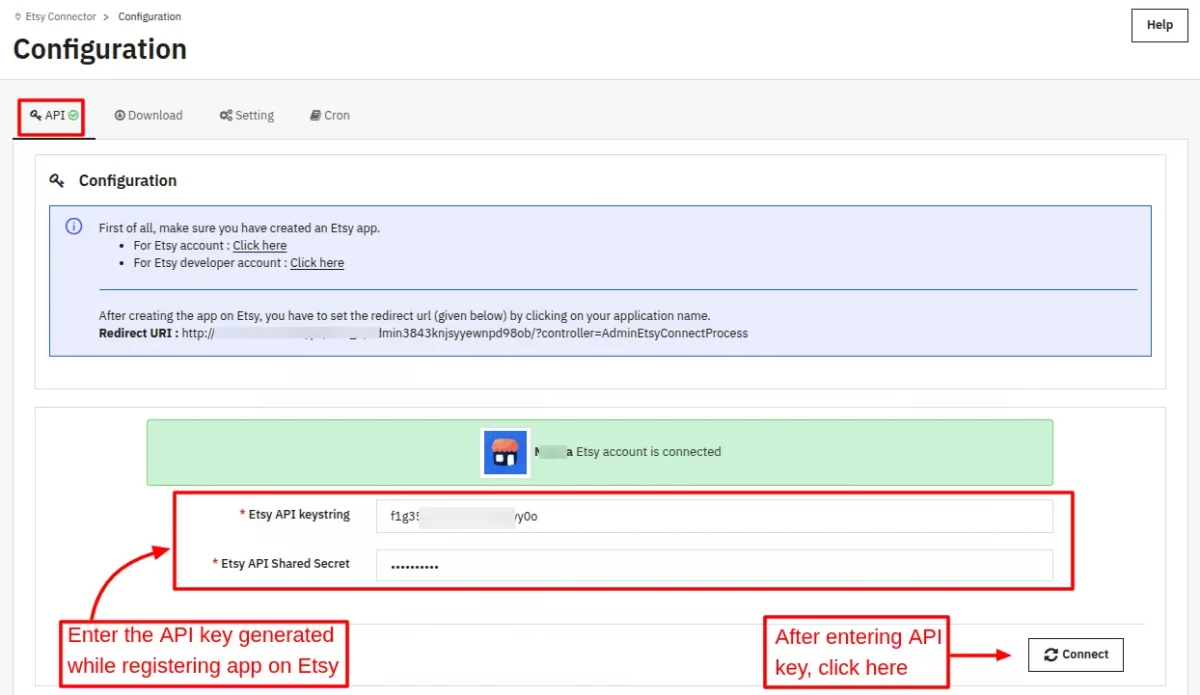 Api credentials