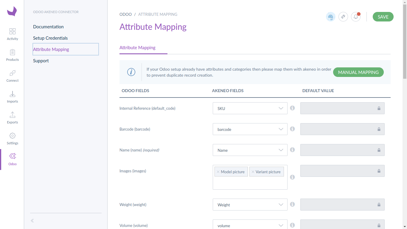 odoo-akeneo-connector-attribute-mapping