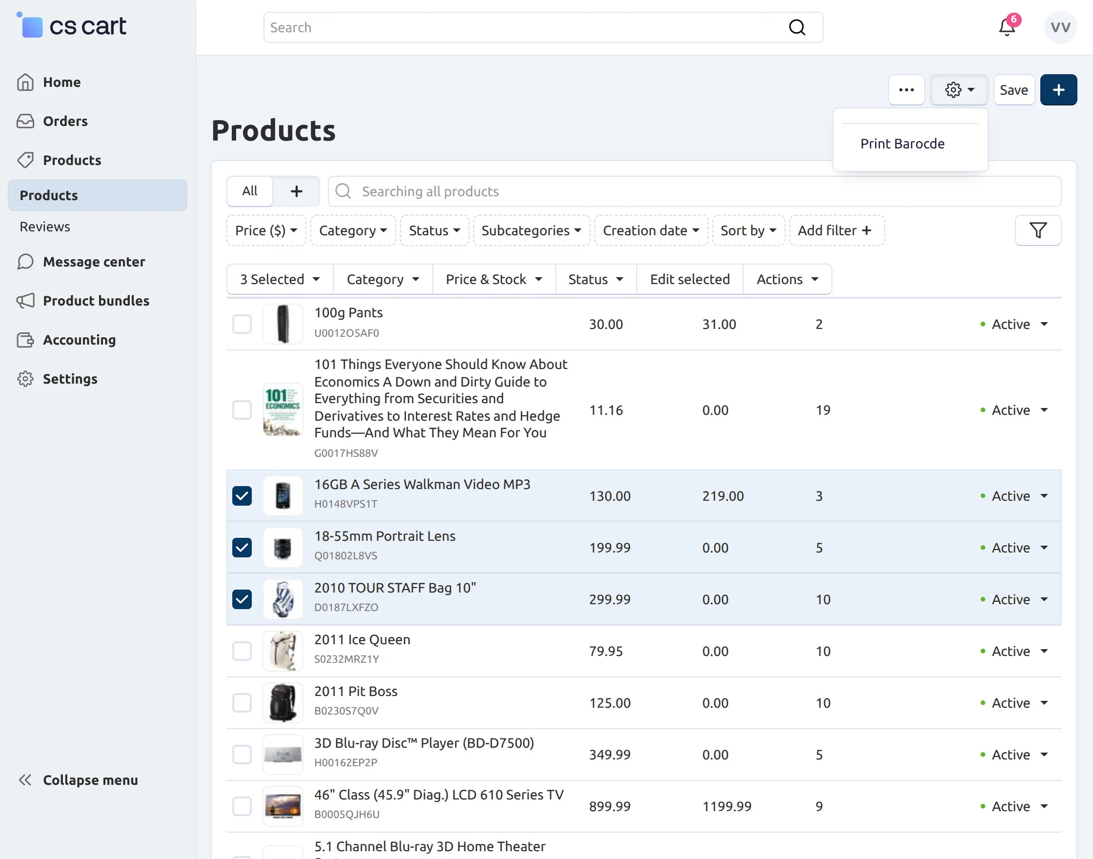 vendorprintmultiplebarcode