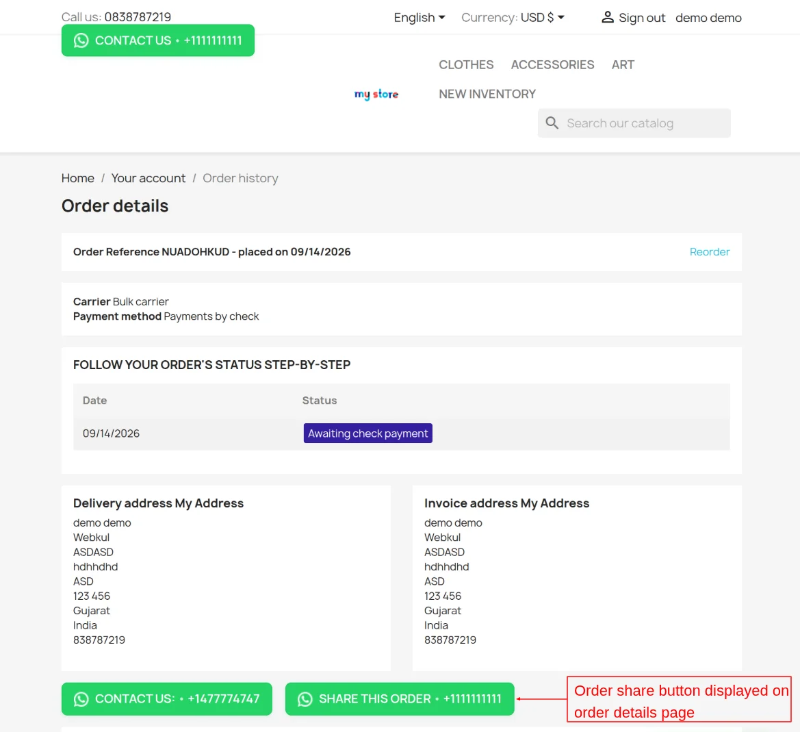 ontheorderdetail