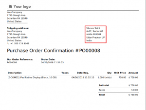 purchase order receipt