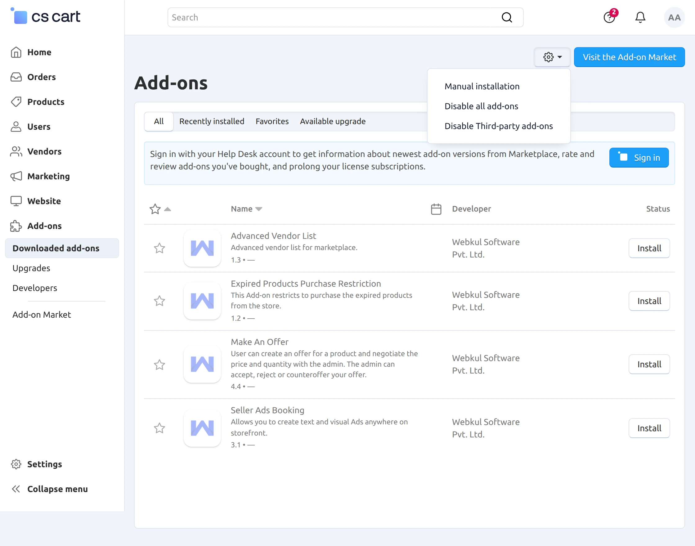 a-installation-button