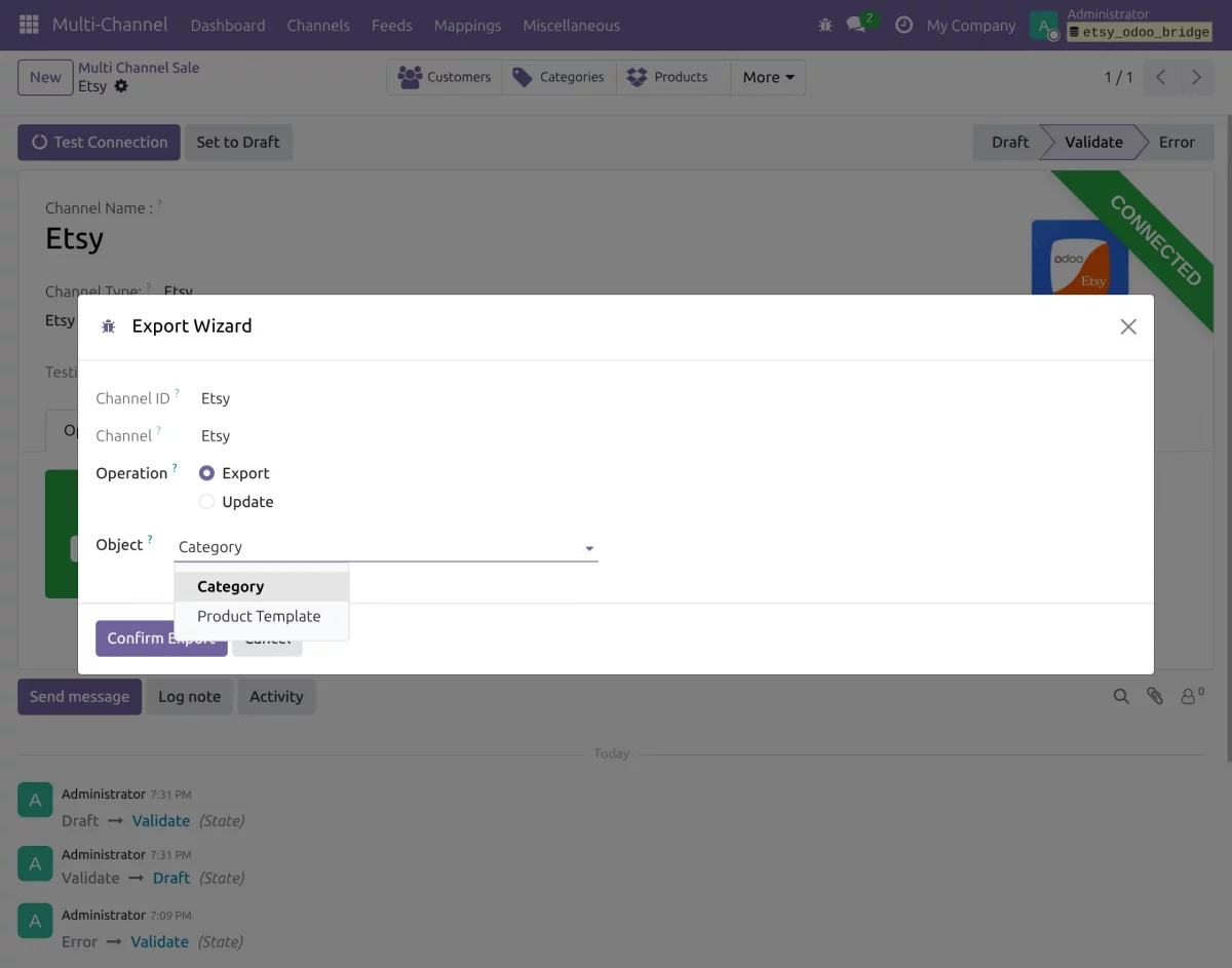 export data to etsy