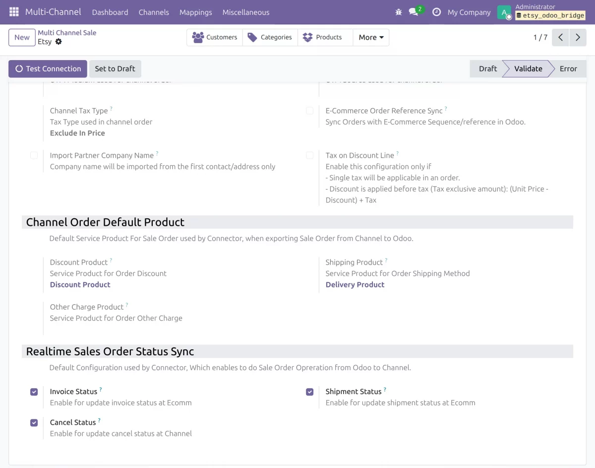 configure sync options