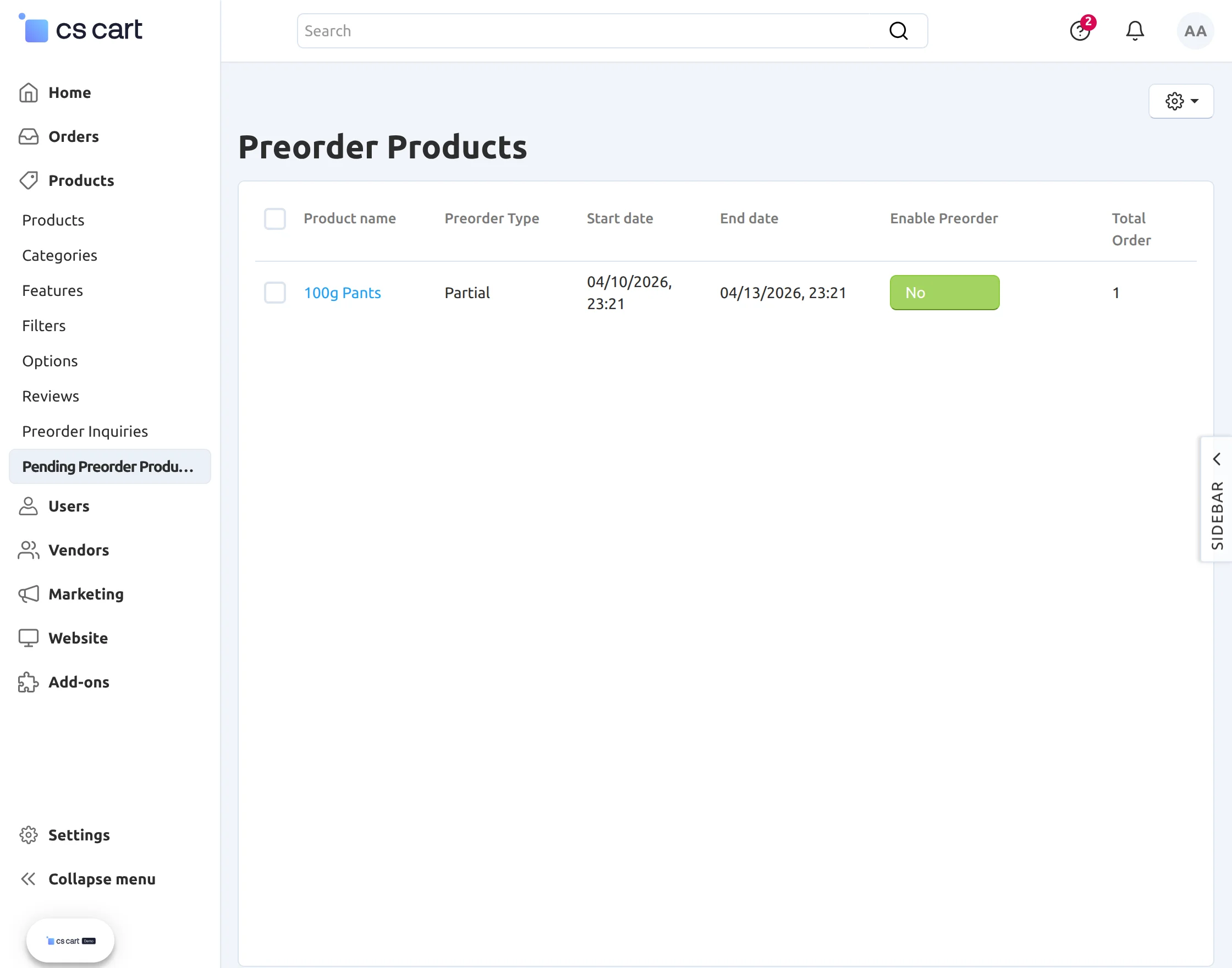 s-preorder-products-admin-panel