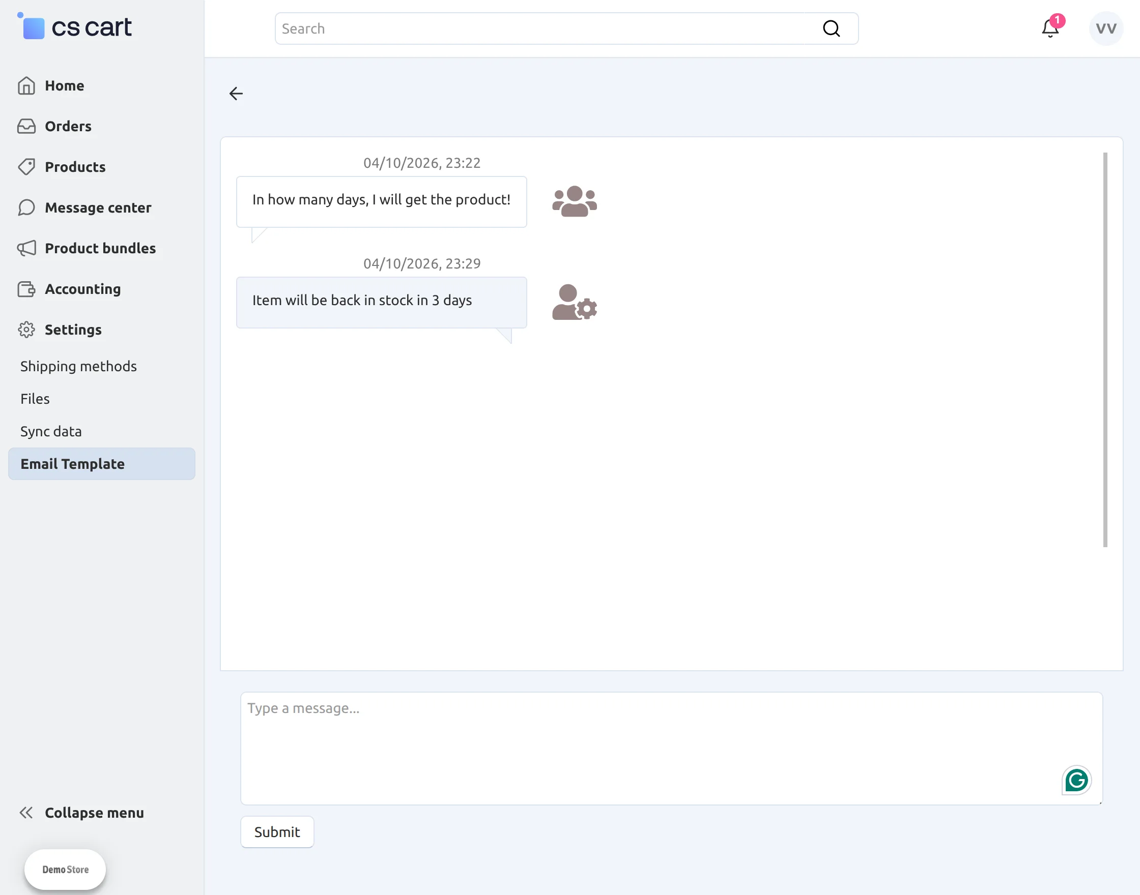 y-vendor-communication