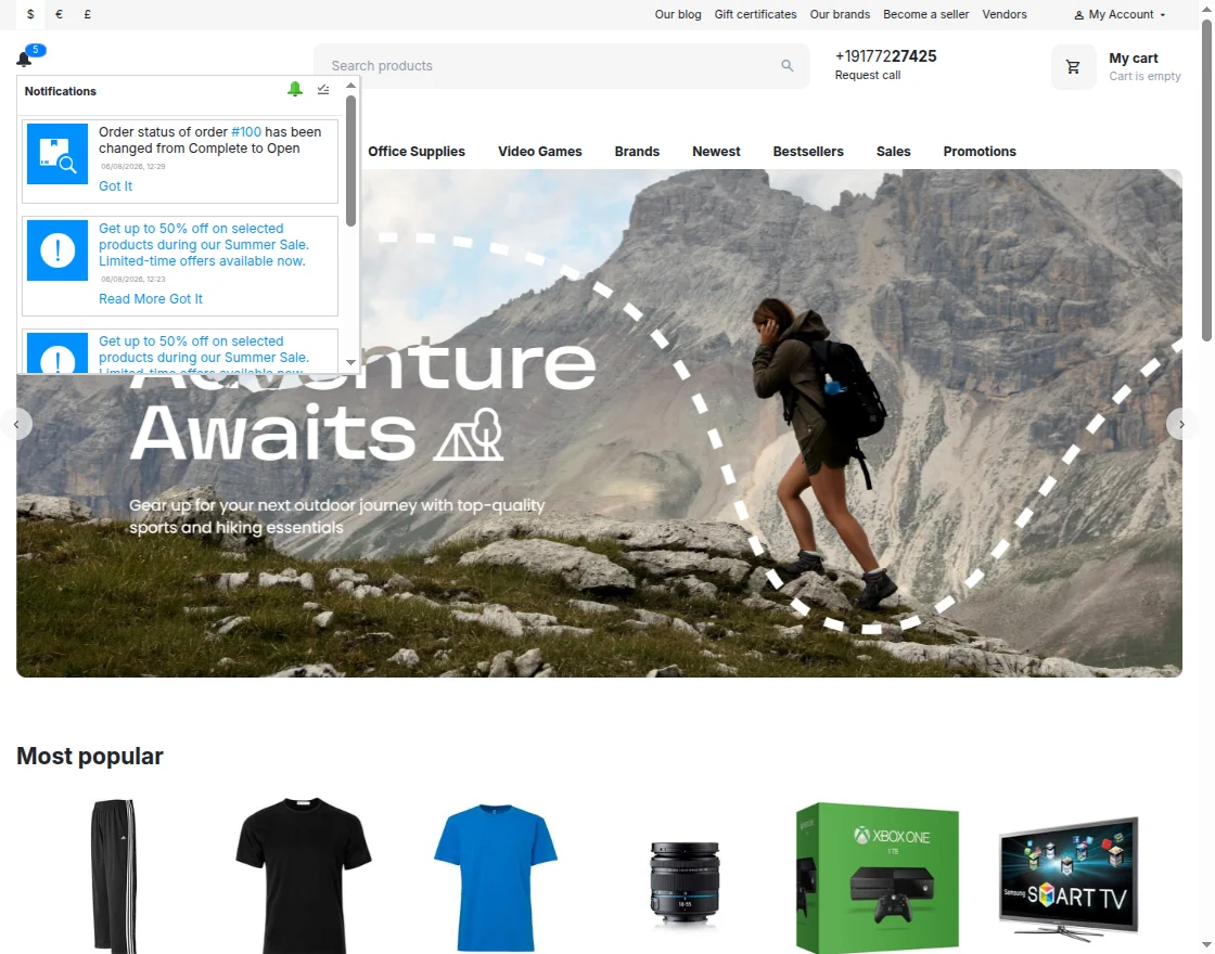 notification-on-storefront
