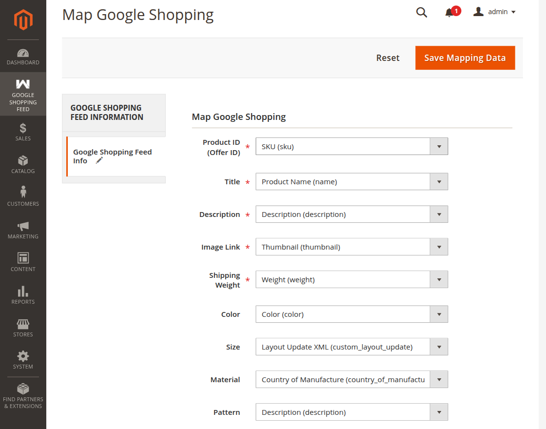 Map category