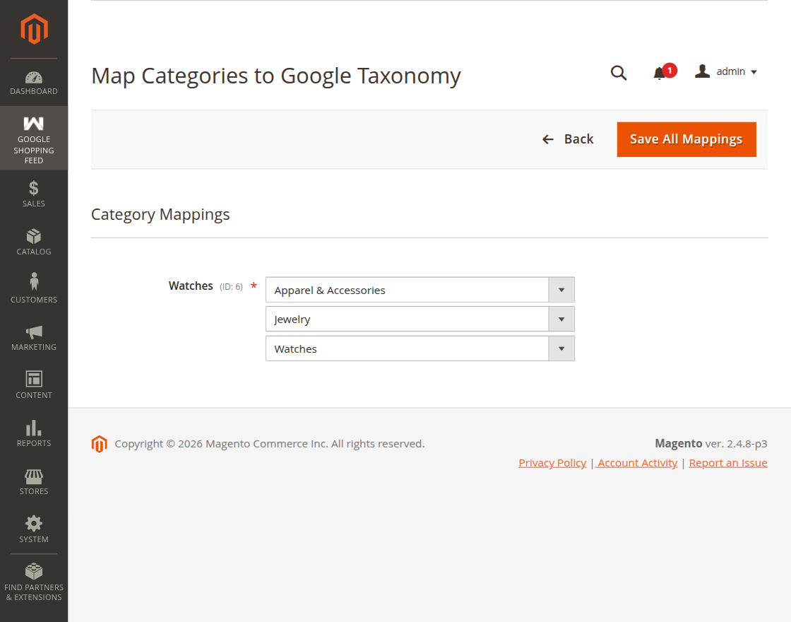Map category