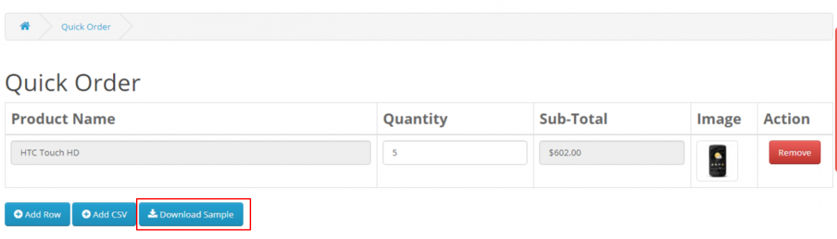 Opencart B2B Bulk Order | Supplier Quick Order Extension