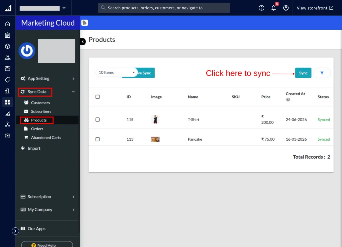 product sync