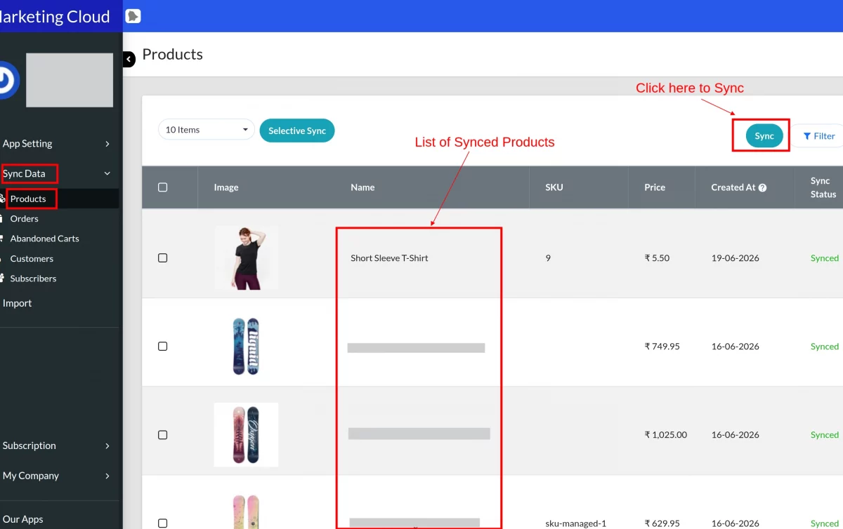 product sync