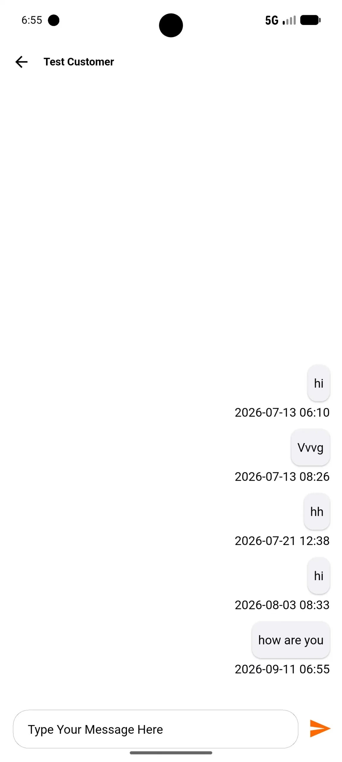 chat with admin