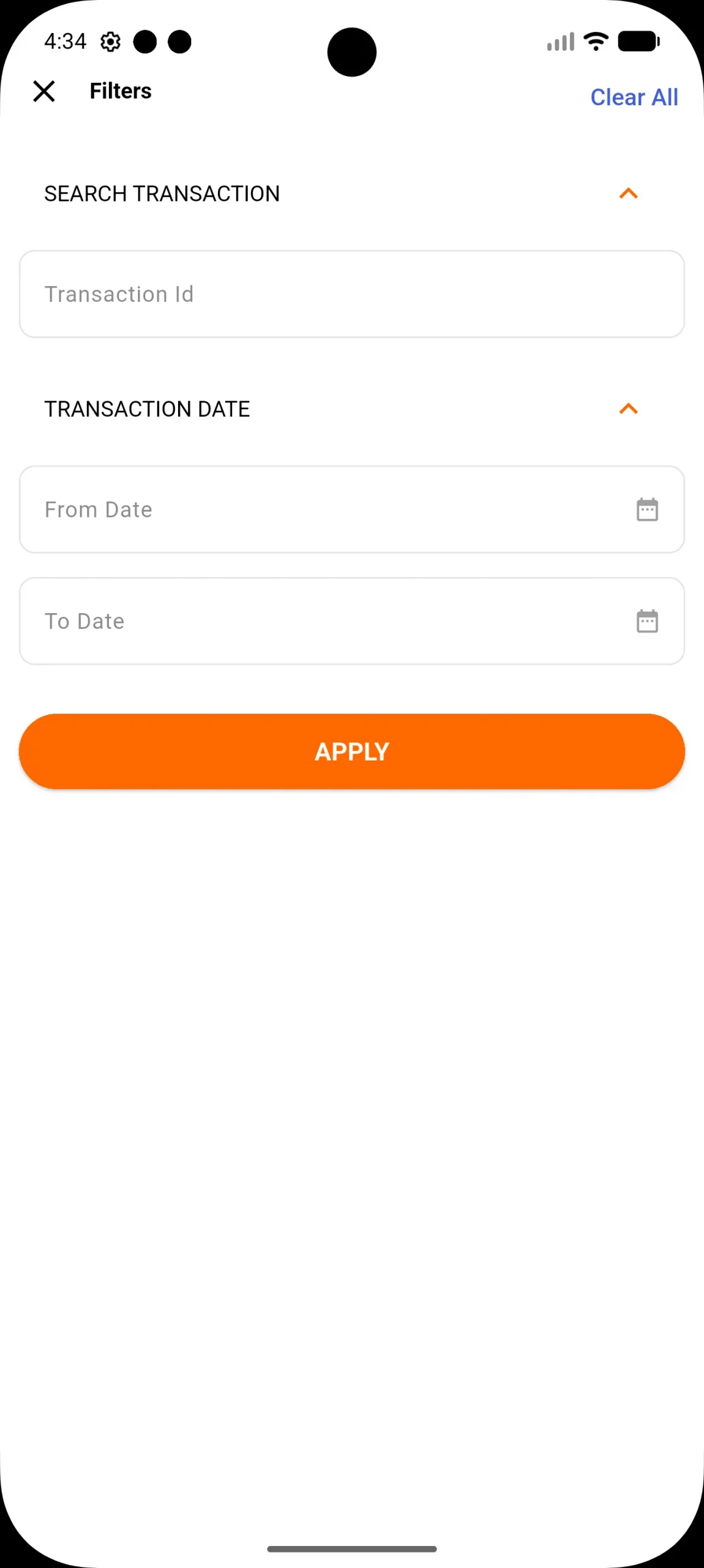 List show with filter
