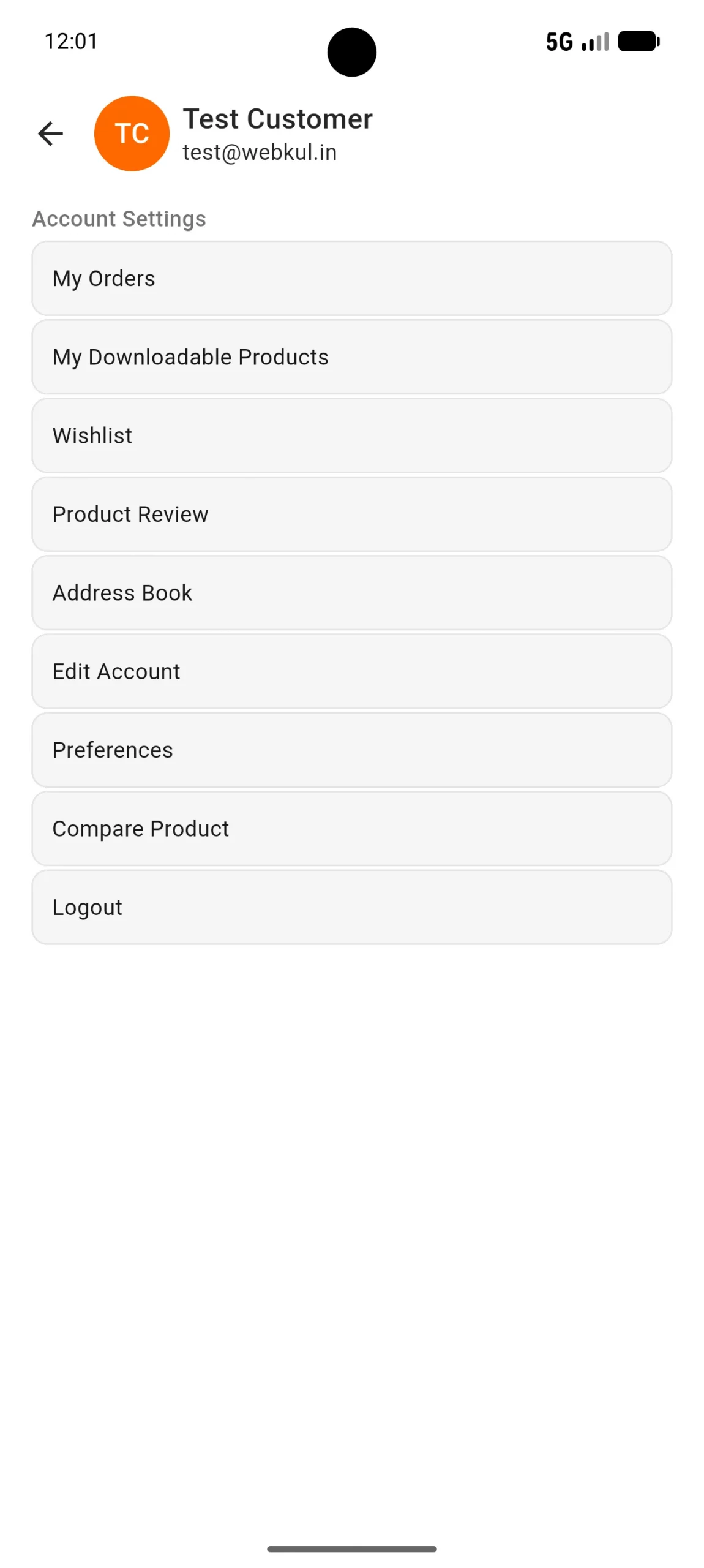 Grocery Mobile App