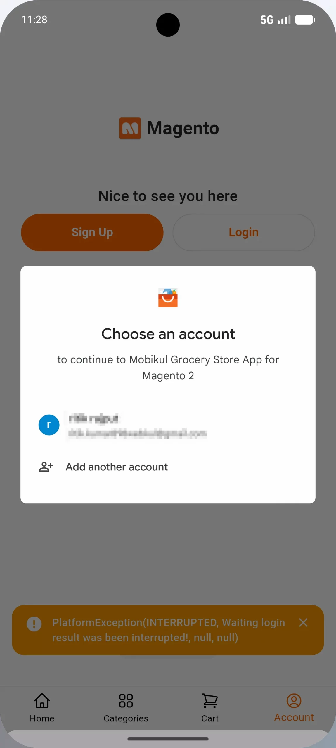 Google login