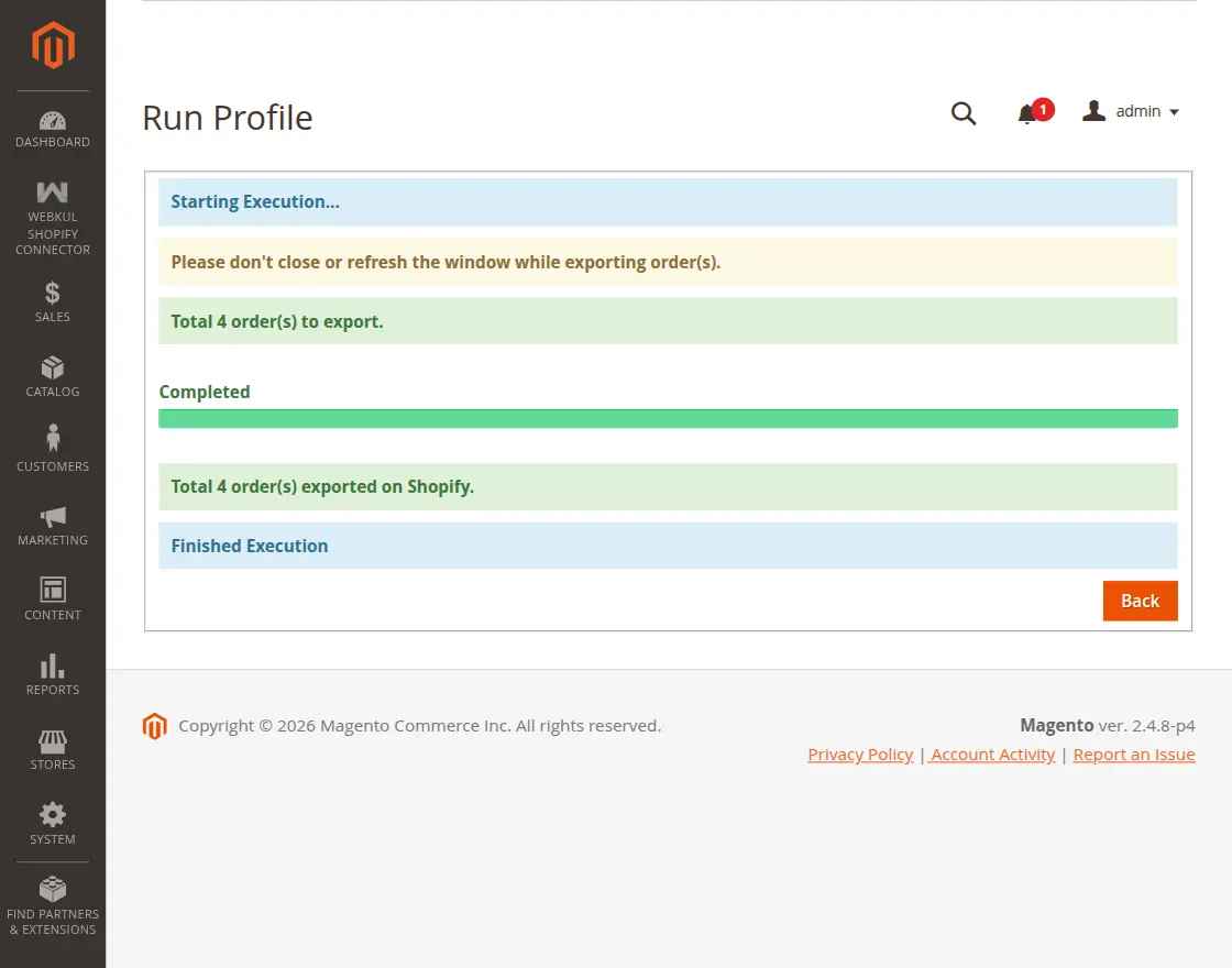 magento2-profiler-run-to-export-orders