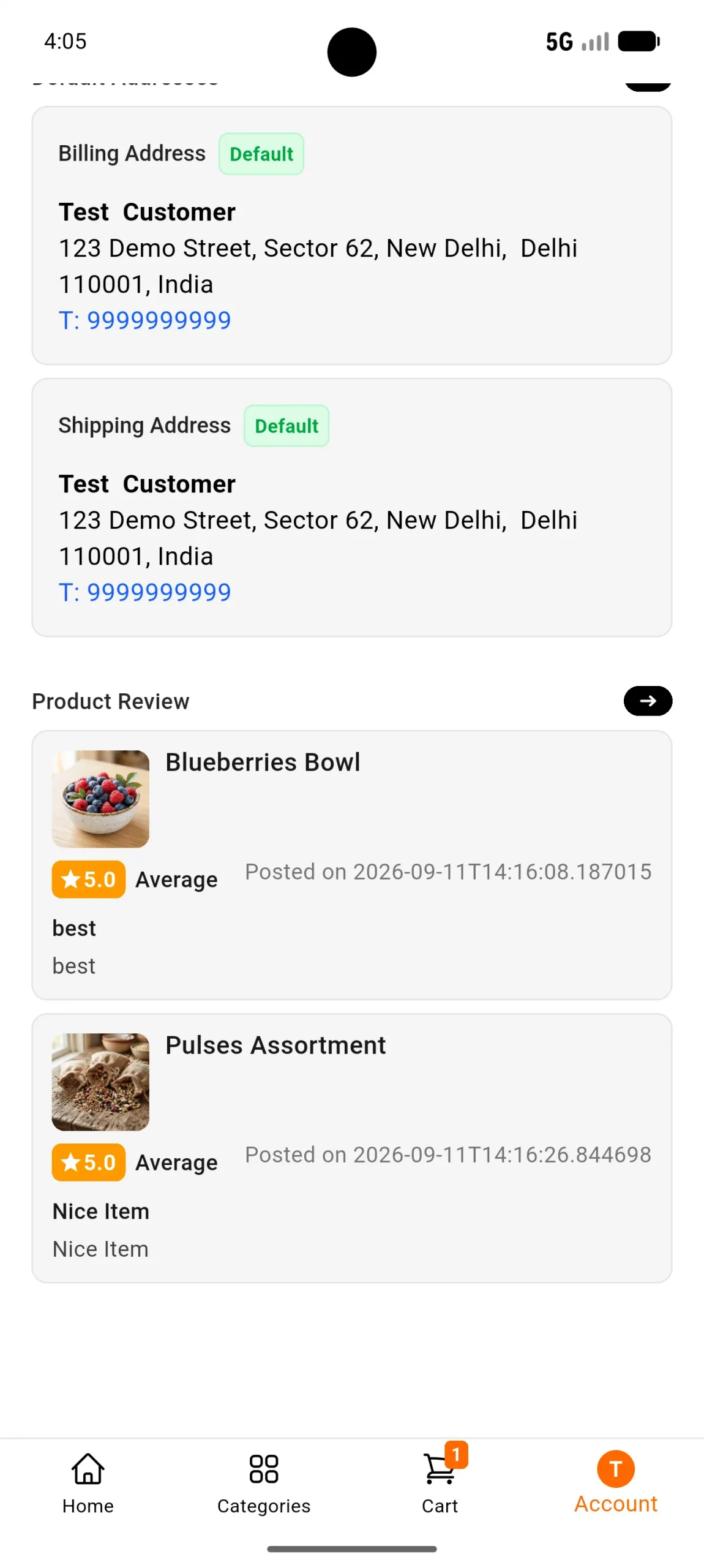 review-list-1 Magento 2 Grocery Mobile App
