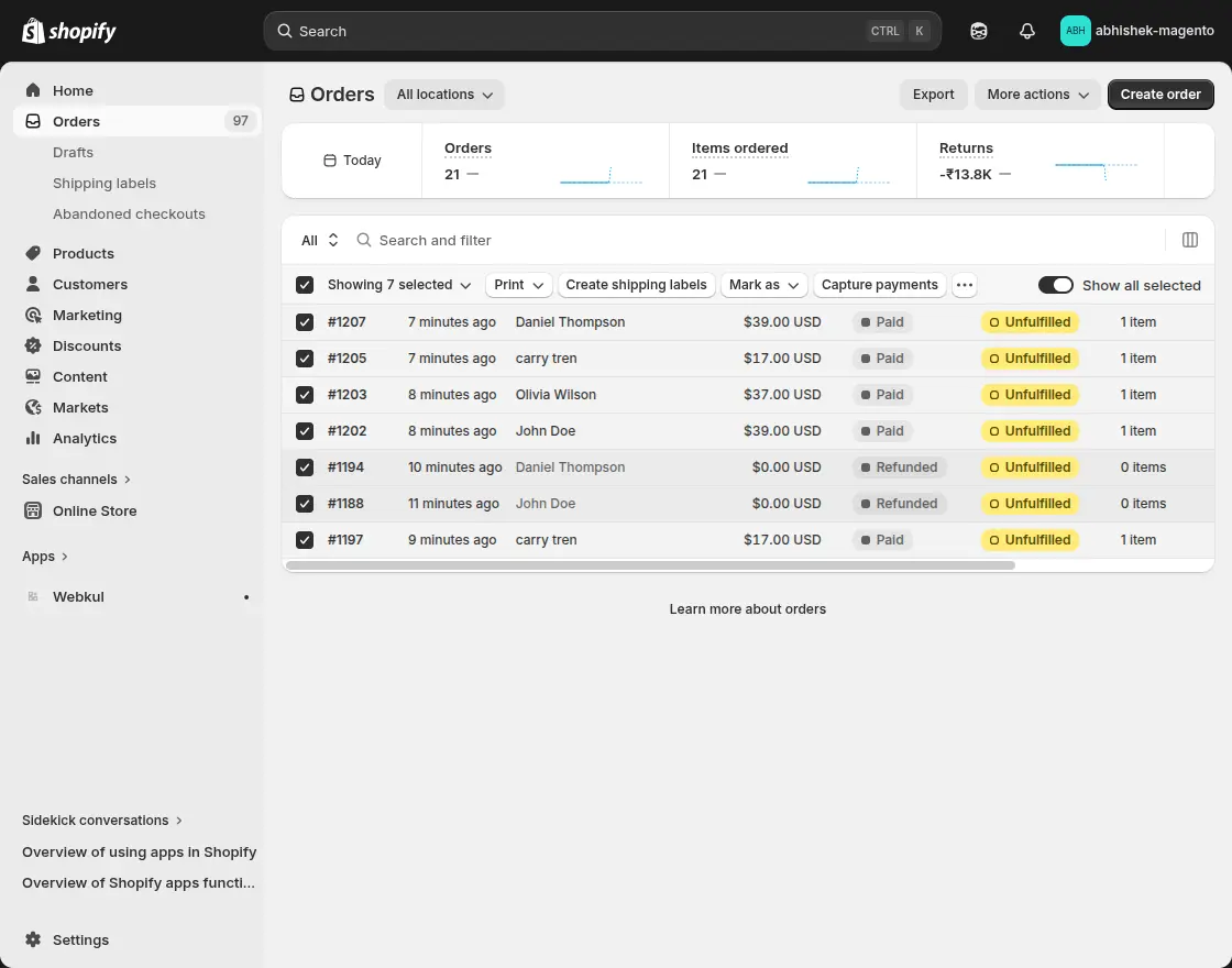 shopify-order-list