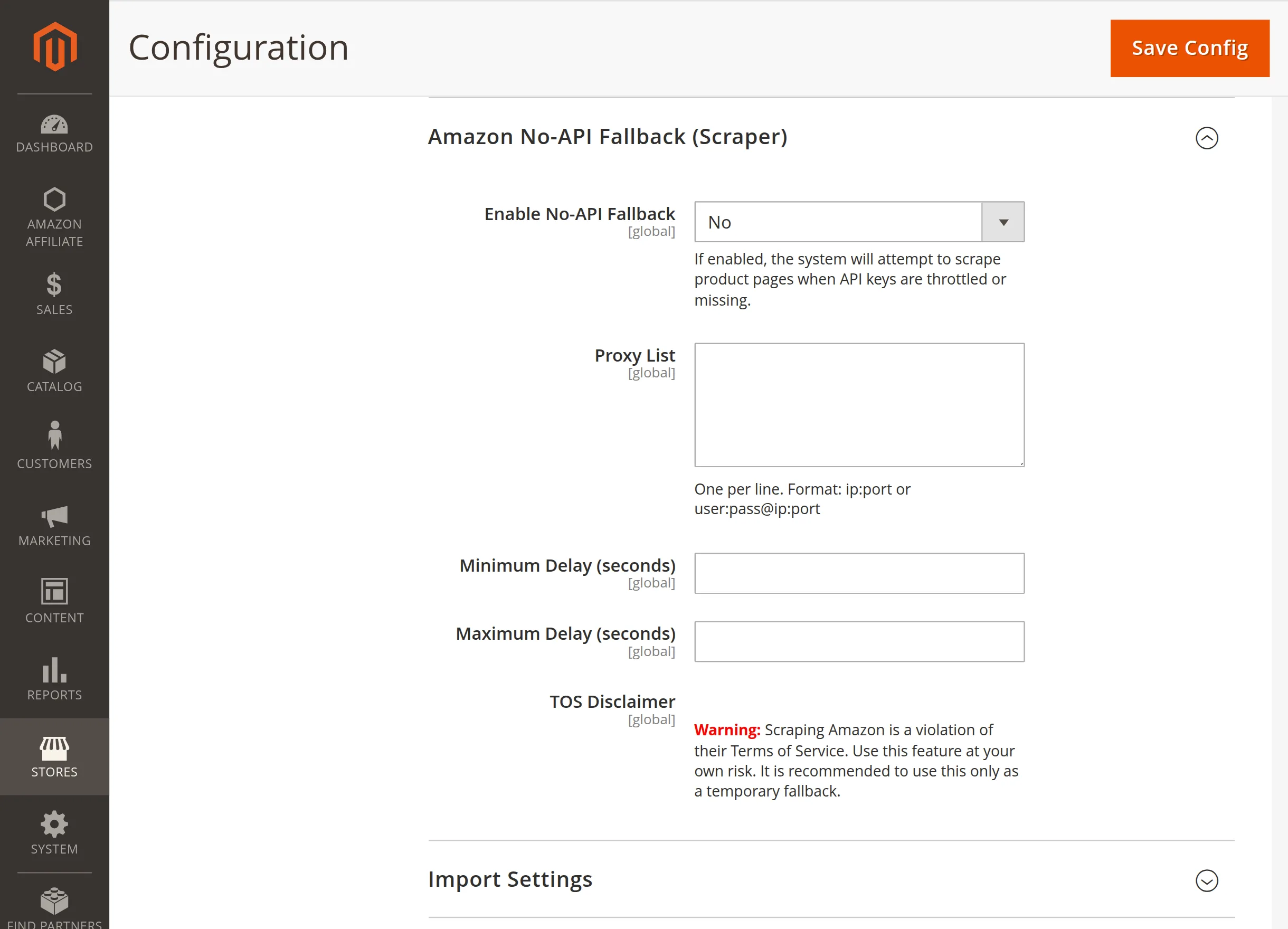 Magento 2 Amazon Affiliate amazonfallbackscraper
