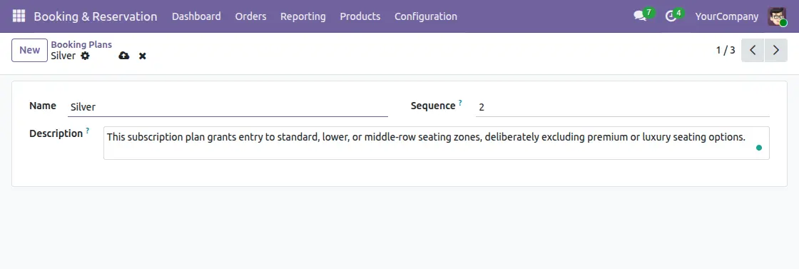 create booking plan