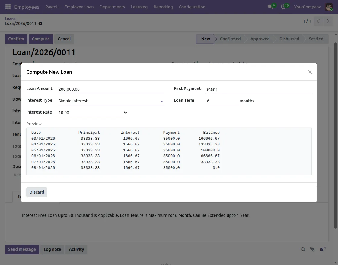 preview emi breakdown