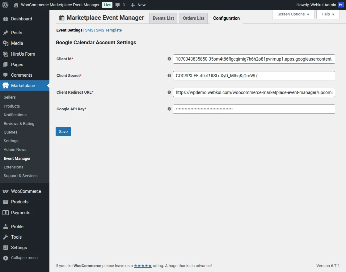 marketplace-event-manager-configuration