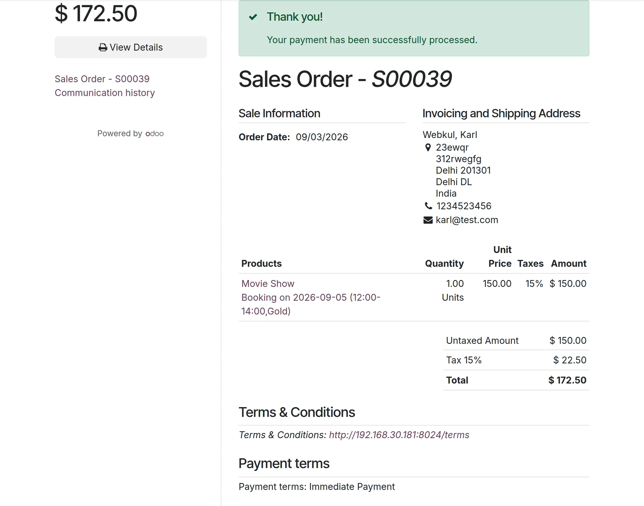 sales order