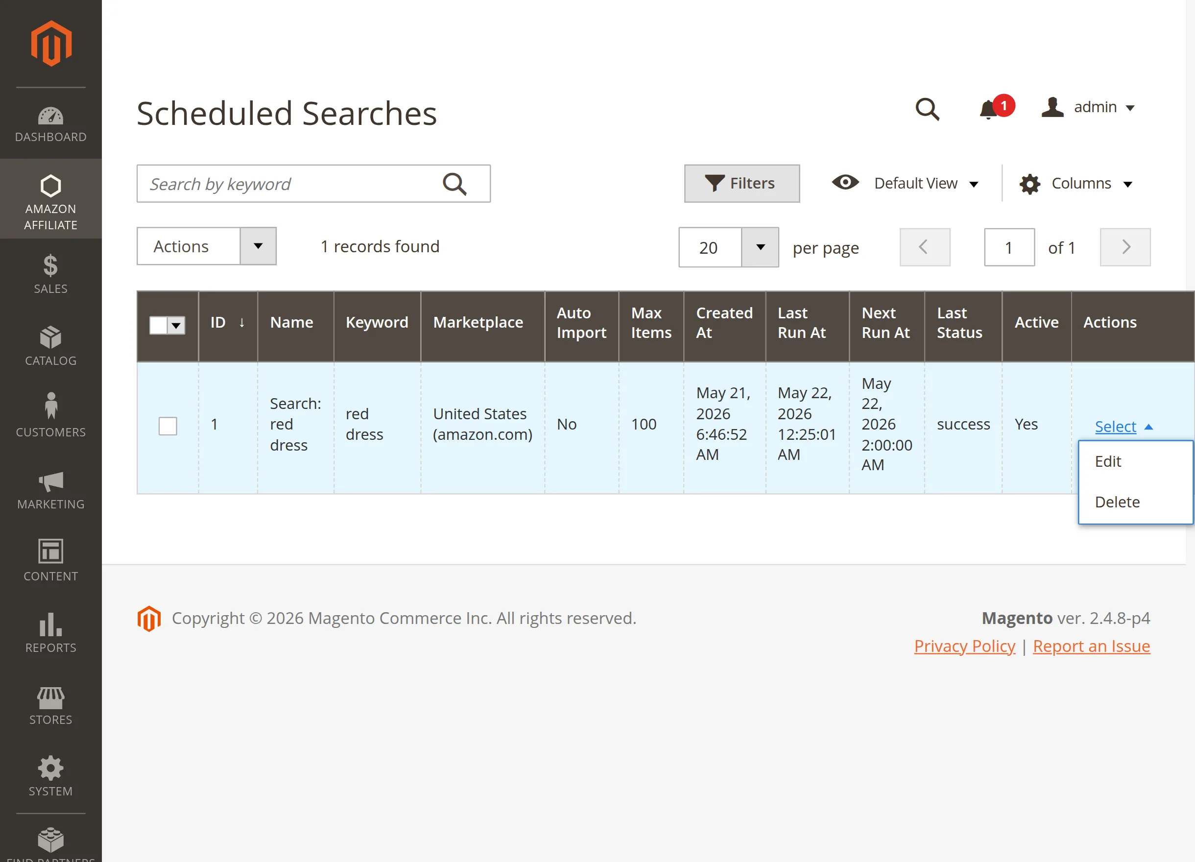 schedulesearches