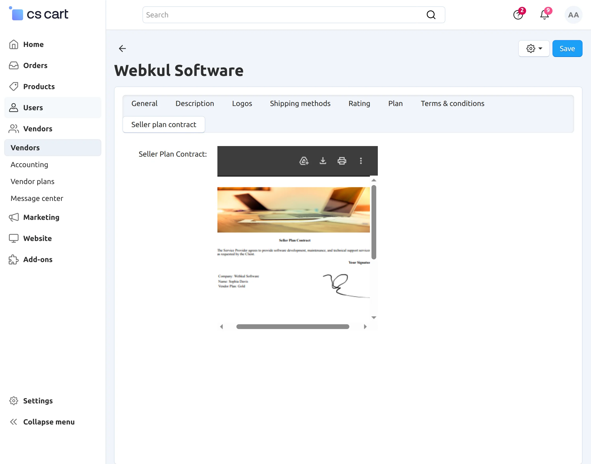 viewcontract