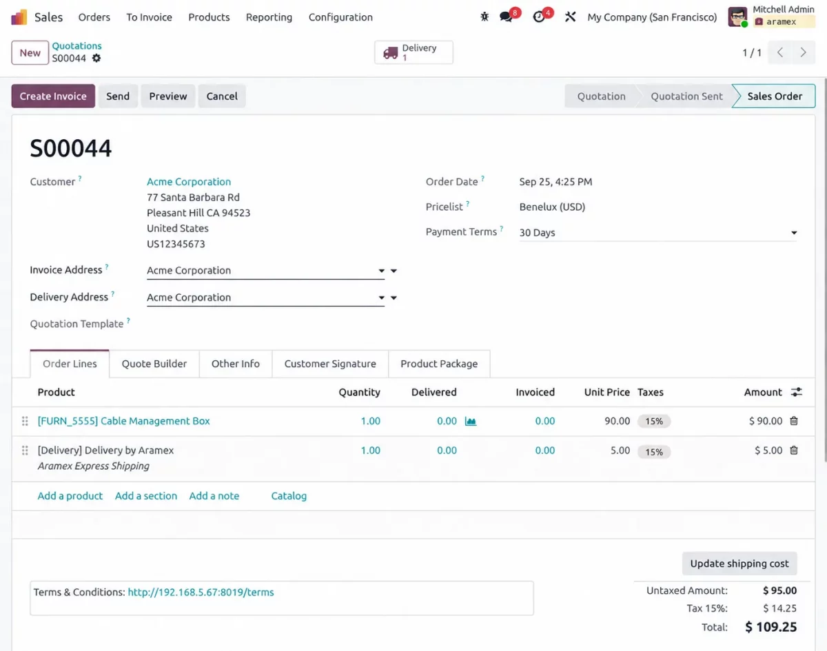 aramex-delivery-charge