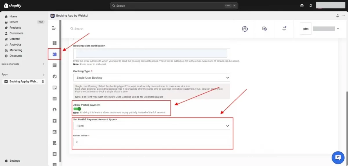  partial payments on existing products