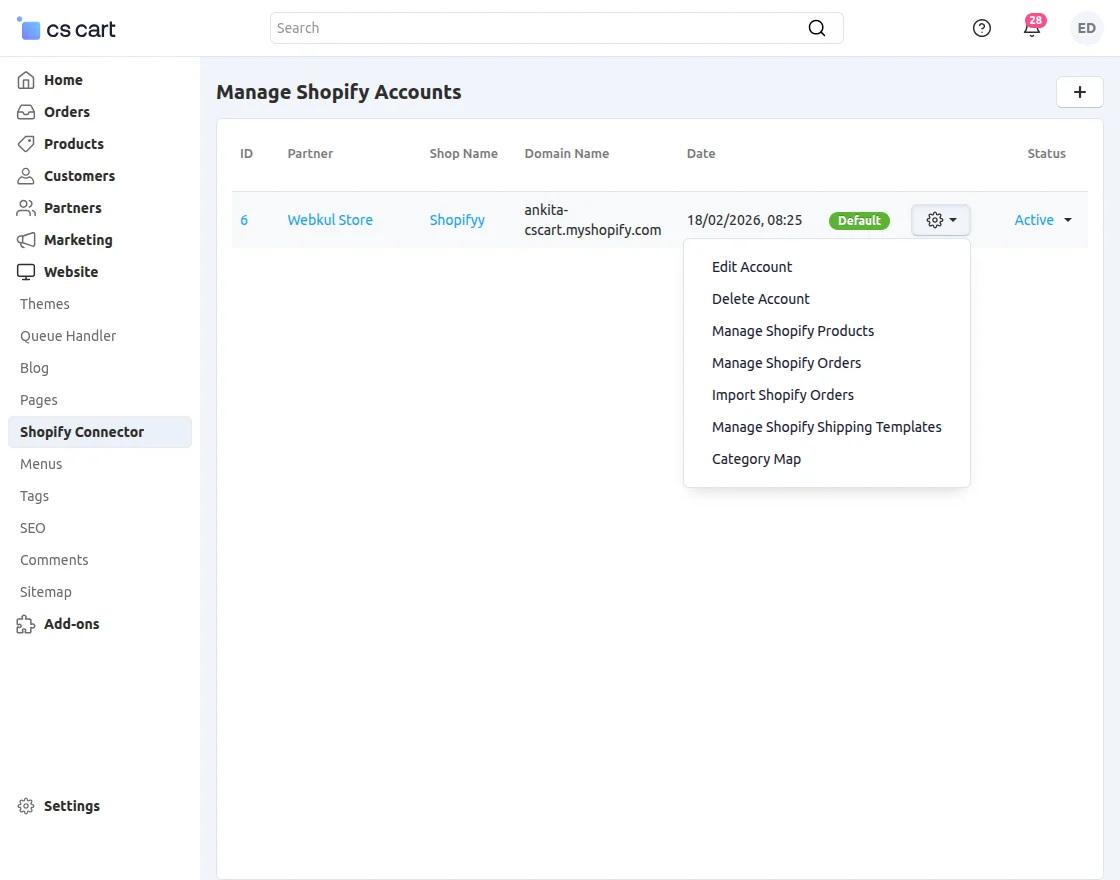 CS-Cart category map