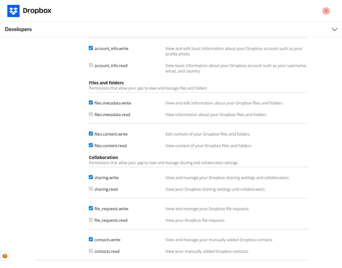 Give permissions