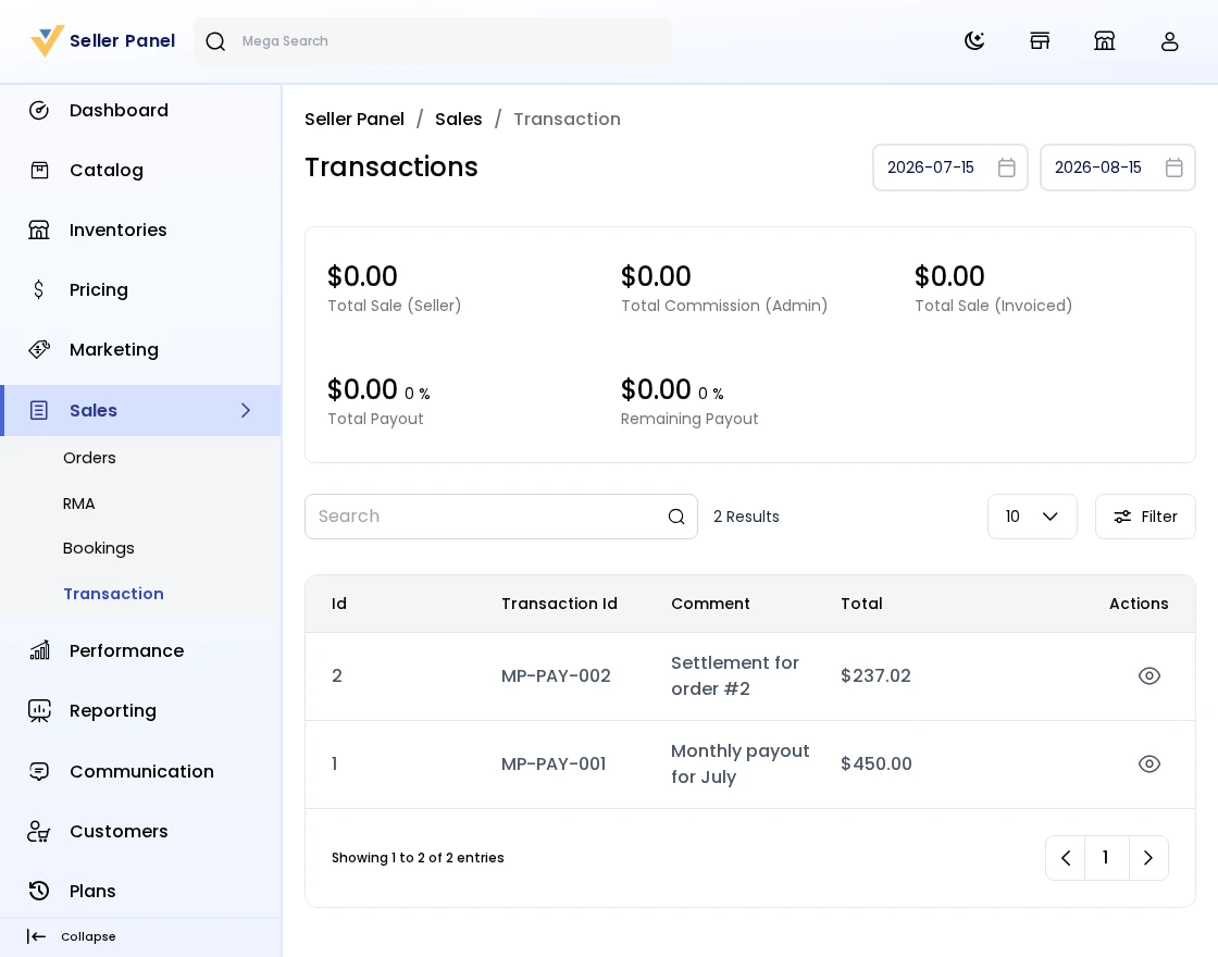 transactions-lists