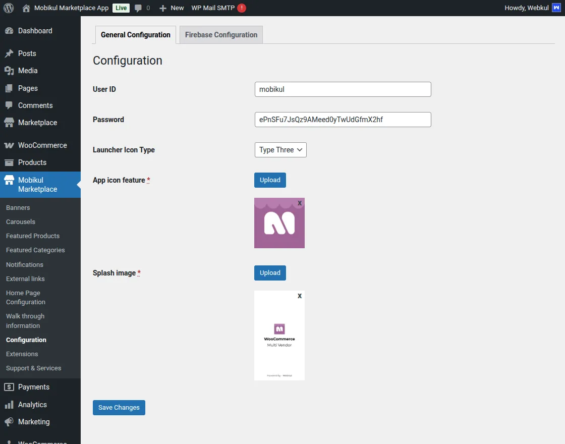 woocommerce-mp-api-application-configure
