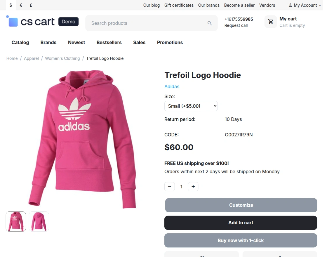 customise-option-on-storefront