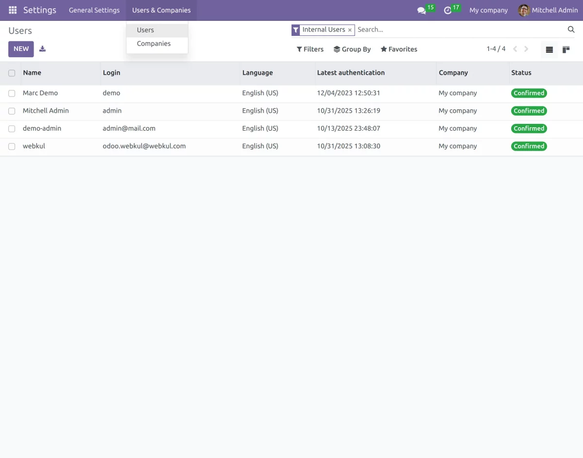 create user for delivery boy app