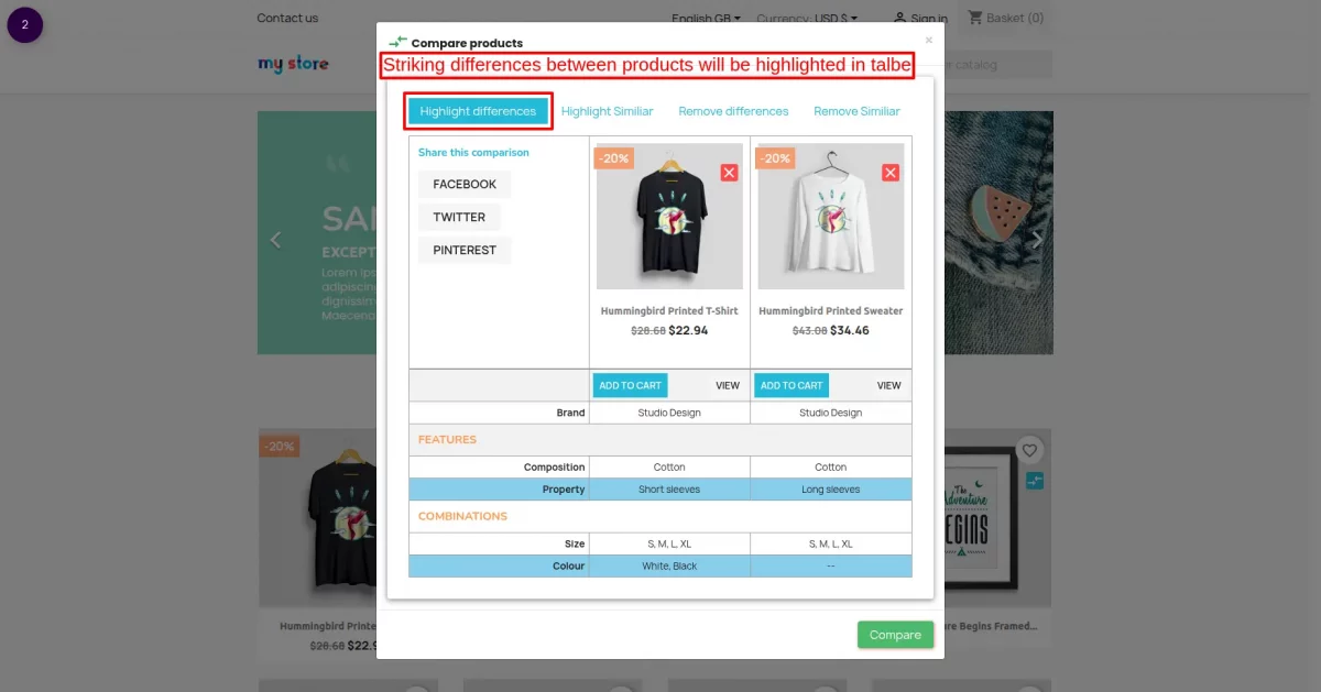 highlight-difference