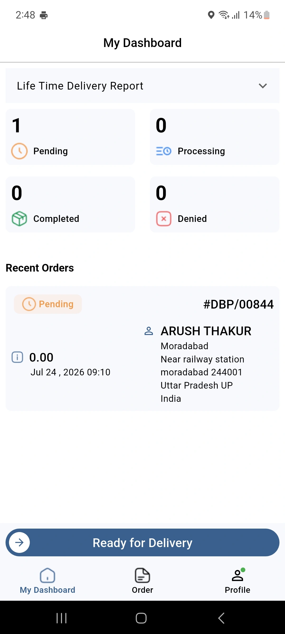 Ready for Delivery 
