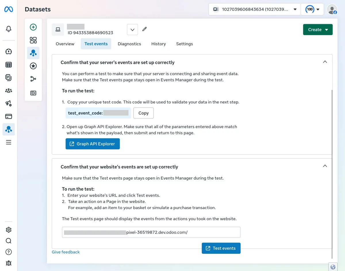 test odoo website events