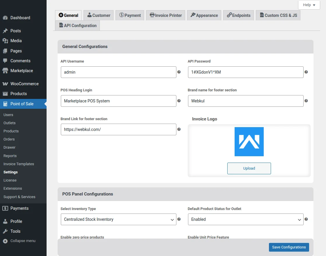 general configuration