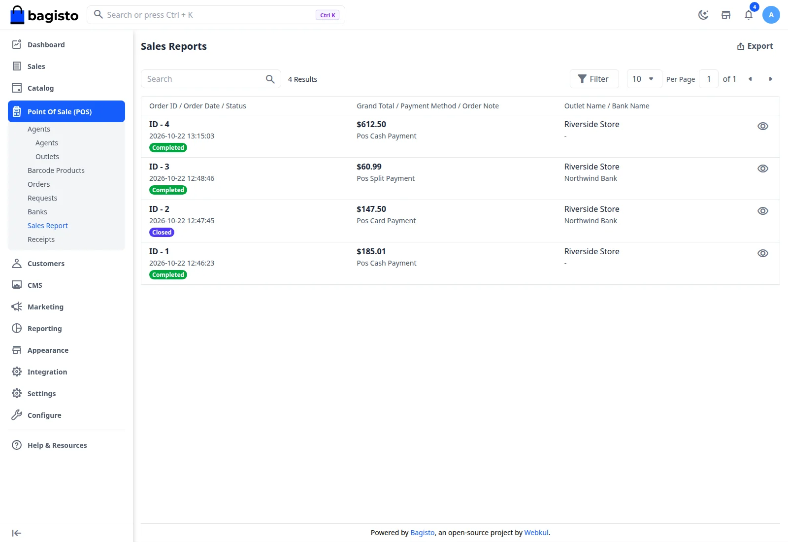 POS Sales Reports