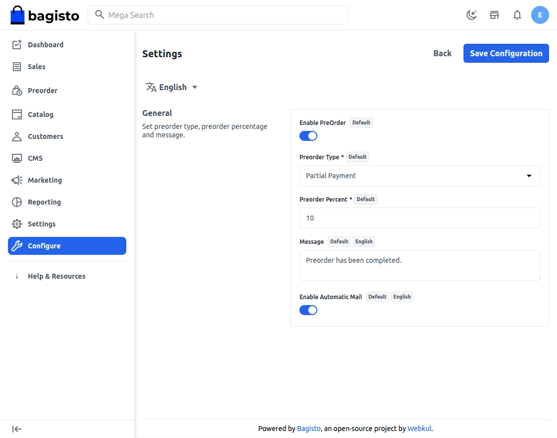 configuration-pre-order-settings