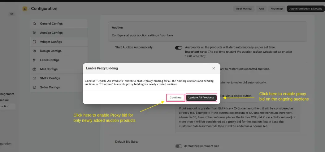 proxy bid for auctions