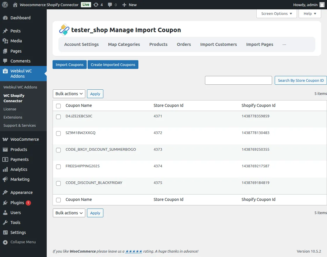 view-importing-coupons